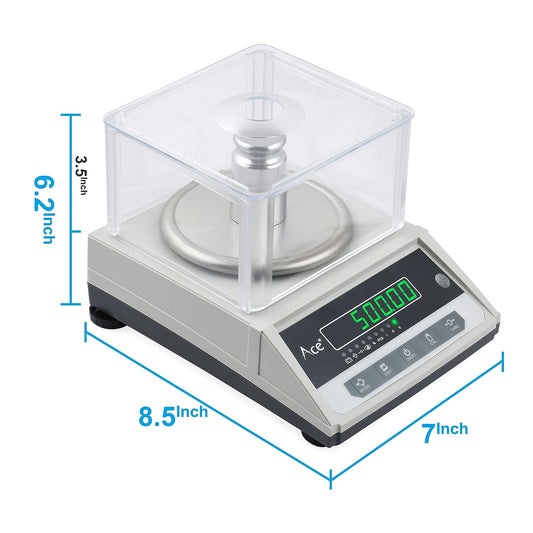 Ace Multipurpose Electronic Digital Weighing scale for Jewellery Ornaments, Industries, Chemical and Laboratory purpose Capacity 1kg 0.01 g ( 1000g * 10mg )