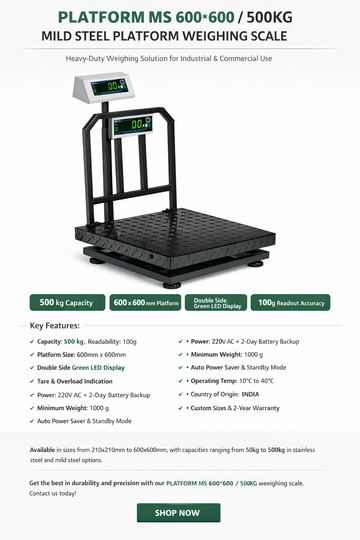 Industrial Platform Scales: Features, Uses, and Why Businesses Need Them