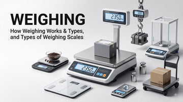 Different types of weighing scales used for accurate weight measurement