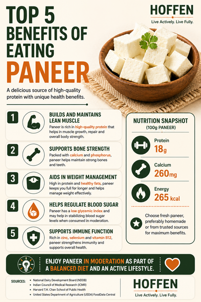 Top 5 Benefits of Eating Paneer: A Protein Powerhouse for Vegetarians