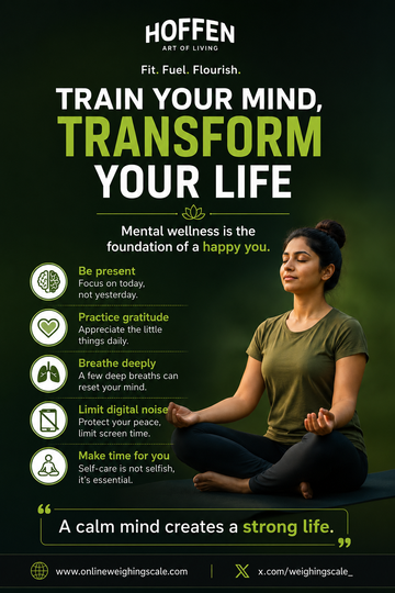 Train your mind transform your life mental wellness habits infographic - Hoffen