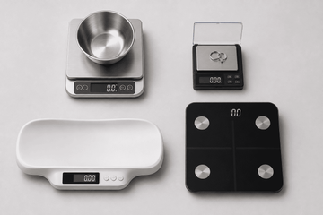 Gram-precision weighing scales for kitchen, jewelry, baby, and personal health measurement