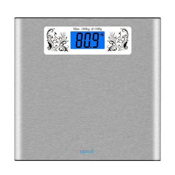 వీనస్ బల్క్ స్టాక్ ఇండియన్ సెల్లర్ టాప్ నాచ్ క్వాలిటీ ఇండియా-ఆరిజిన్ LCD డిస్‌ప్లే స్టెయిన్‌లెస్ స్టీల్ డిజిటల్ వెయింగ్ స్కేల్స్ 180kg కెపాసిటీ 100g