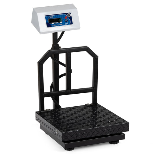 Ace High Capacity 120kg x 20g Accuracy, Portable/ Mobile Digital Weighing Scale with Front Back Double Green Display & Detachable Handle, Heavy-Duty Mild Steel Pan,16×16″ for all Commercial Uses