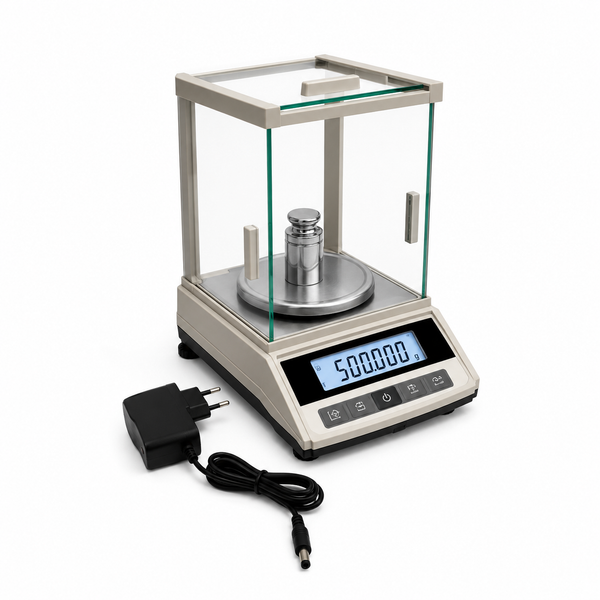 Ace Laboratory /Analytical /Diamond 500g x 0.001g Analytical Precision Balance – Digital Laboratory & Jewellery Scale with 360° Glass Wind Shield (Copy)