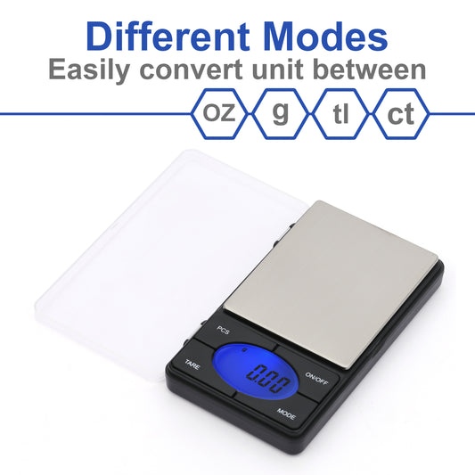 Ace PL-500 Multipurpose pocket Style Electronic Digital Weighing scale for Jewellery Ornaments , Business purpose 500g Capacity and 10mg High precision