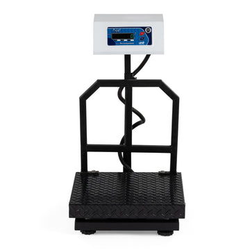 Ace High Capacity 120kg x 20g Accuracy, Portable/ Mobile Digital Weighing Scale with Front Back Double Green Display & Detachable Handle, Heavy-Duty Mild Steel Pan,16×16″ for all Commercial Uses