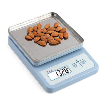Ace 10kg x 0.5g Digital Precision Scale with Piece Counting Feature and USB Rechargeable Bench Balance for Jewelry Shops, Industrial QC and Retail