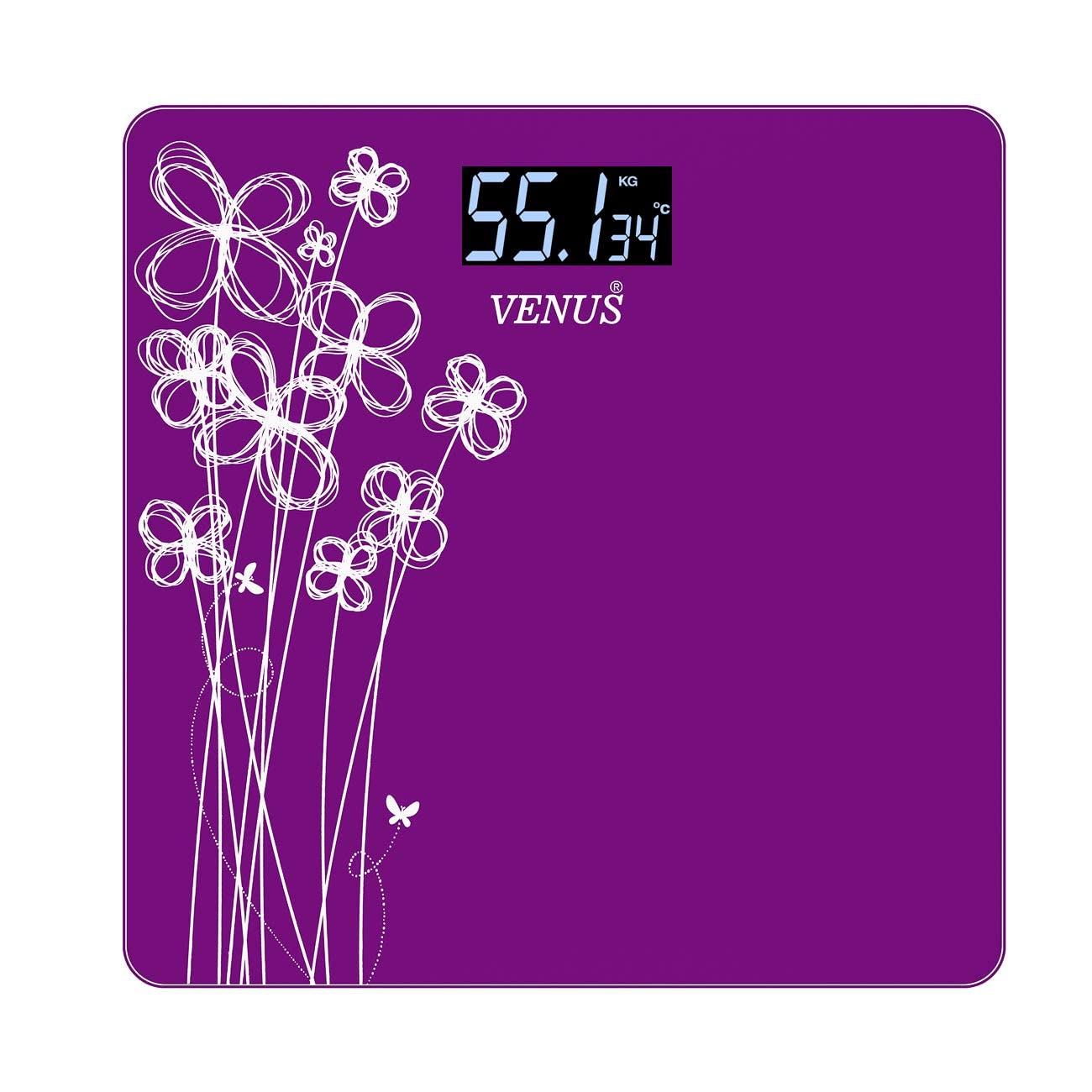 Venus (India) Electronic Digital Personal Bathroom Health Body Weight Weighing scale, Battery Included, 2 Year Warranty