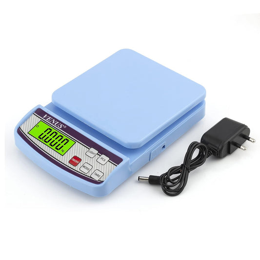 Venus India Electronic Digital Kitchen Weighing Scale, Food Weight Machine for Home, Baking, Health 10 kg Batteries Included -Sf-400 A