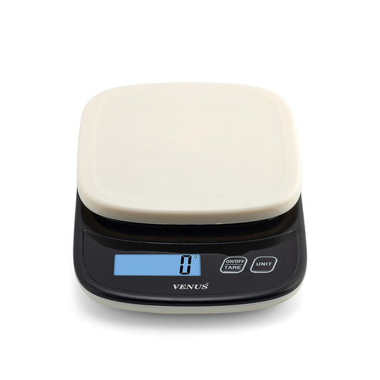 Venus Digital Kitchen Weighing Scale & Food Weight Machine for Health, Fitness, Home Baking & Cooking Scale, 2 Year Warranty & Battery Included (Weighing Scale Without Bowl) Capacity 10 Kg, 1 Gm