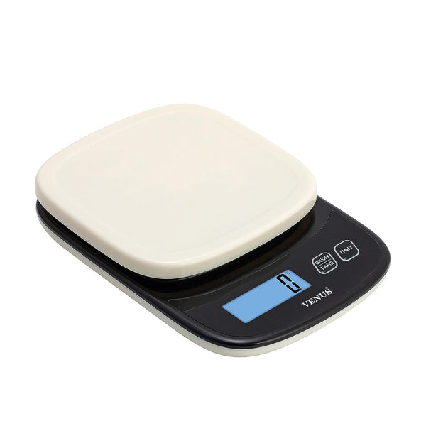 Venus Kitchen Scale 10kg 1g Digital Weighing Scale LCD Backlit Tare Food Weight Machine
