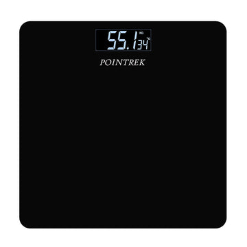 Pointek Digital Electronic LCD Weighing Scale with Advance Step on Technology (Black)