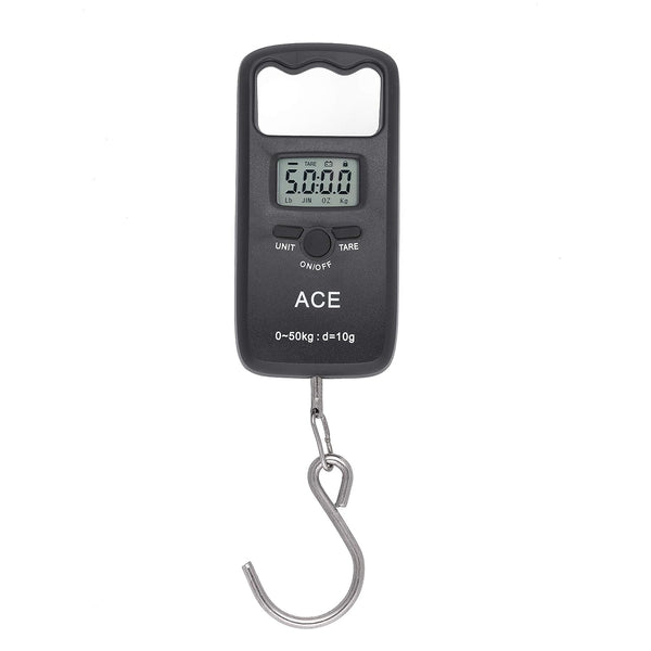 Hoffen Digital Electronic LCD Black Luggage Hanging Weighing Scale Weight Machine (Hook)