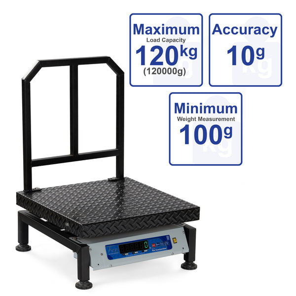 Ace Digital Chicken Weighing Scale 500x500mm Stainless Steel | 120kg Capacity, 20g Accuracy | US F.D.A Certified, ISO Certified Digital Weight Machine for Shop, Warehouse, Industrial Use