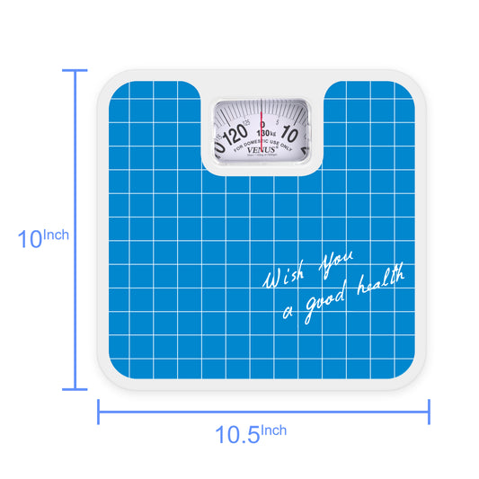 Venus Mechanical Personal Weight Machine for body weight measures upto 130kg Analog Precision Bathroom weighing scale, fitness, Accuracy 100g (Mechanical Weighing Machine)