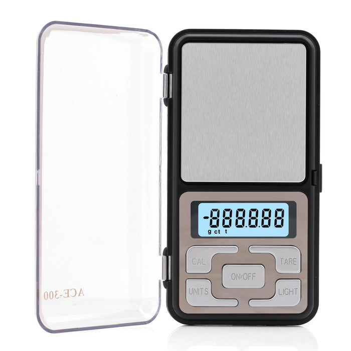 Ace MH-300 Digital Pocket Jewellery Scale – 300g x 0.01g Flip Cover Precision Scale