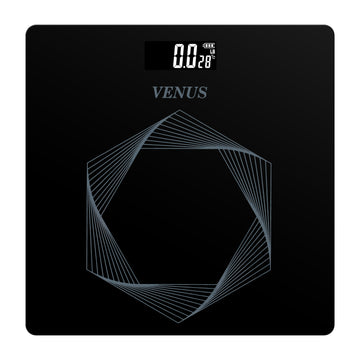 Venus Electronic Digital Weight Machine for Body Weight – Personal Bathroom Weighing Scale with LCD Display, High Precision, 180kg Capacity, 24 Months Warranty, Grey Color