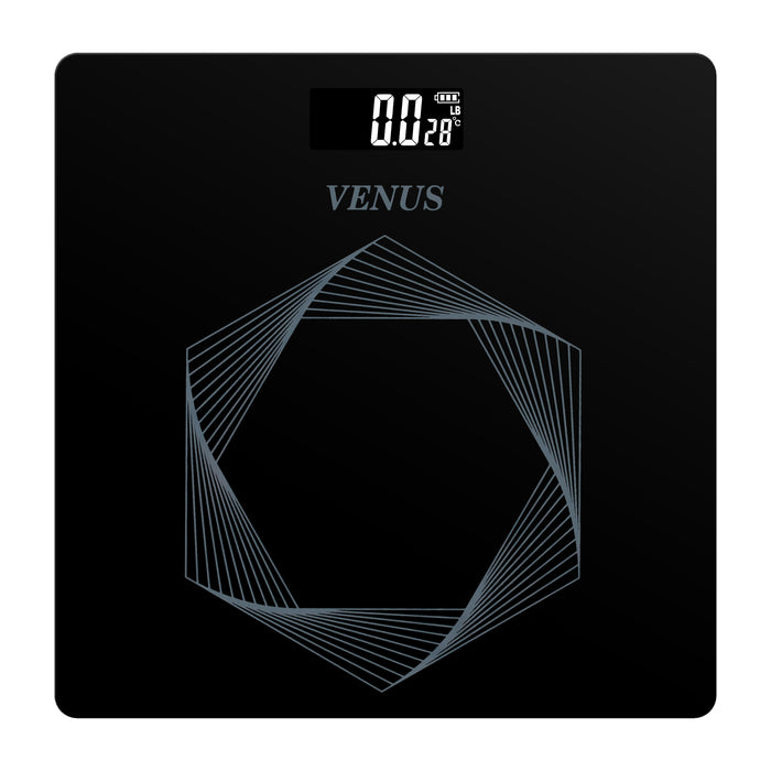 Venus Electronic Digital Weight Machine for Body Weight – Personal Bathroom Weighing Scale with LCD Display, High Precision, 180kg Capacity, 24 Months Warranty, Grey Color