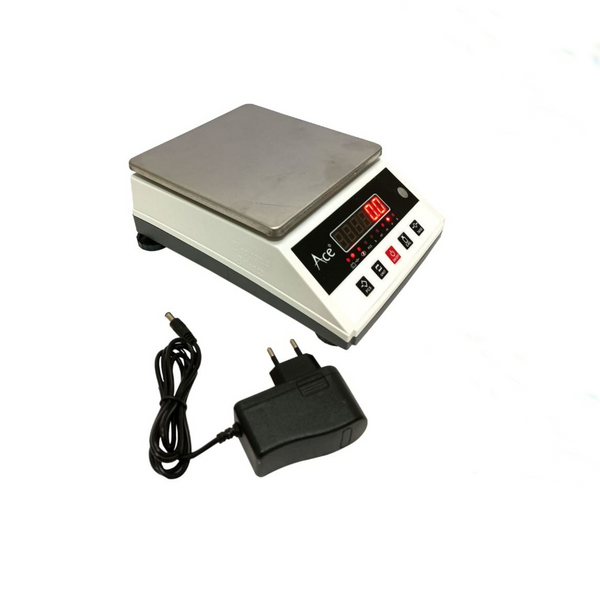 Ace Silver Jewelry Professional 5kg x 0.1g Heavy Duty Precision Weight Machine with Piece Counting for Screws, Fasteners & Jewelry Components
