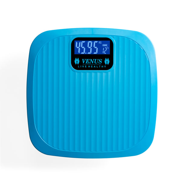 Venus ABS Material Electronic Bathroom Weight Scale – High Precision Digital Body Weight Machine with Step-On Technology, LCD Screen, 180kg Maximum Capacity