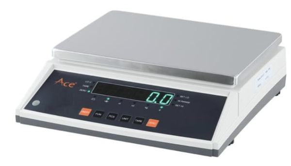 Ace 35kg High Precision Digital Weighing Scale | 500mg / 0.5g Accuracy | AC/DC Heavy-Duty Weight Machine with Built-in PCS (Piece Counting System)