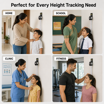 Kids height chart and stature meter used for home, school, clinic and fitness height tracking